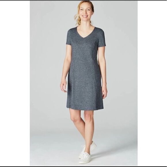 J. Jill Fit Marled V-Neck Dress - Picture 1 of 12